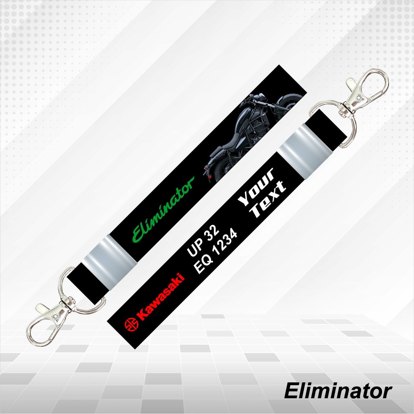 Eliminator - Personalized Kawasaki Keychain - Wood, Acrylic, Metal Printed