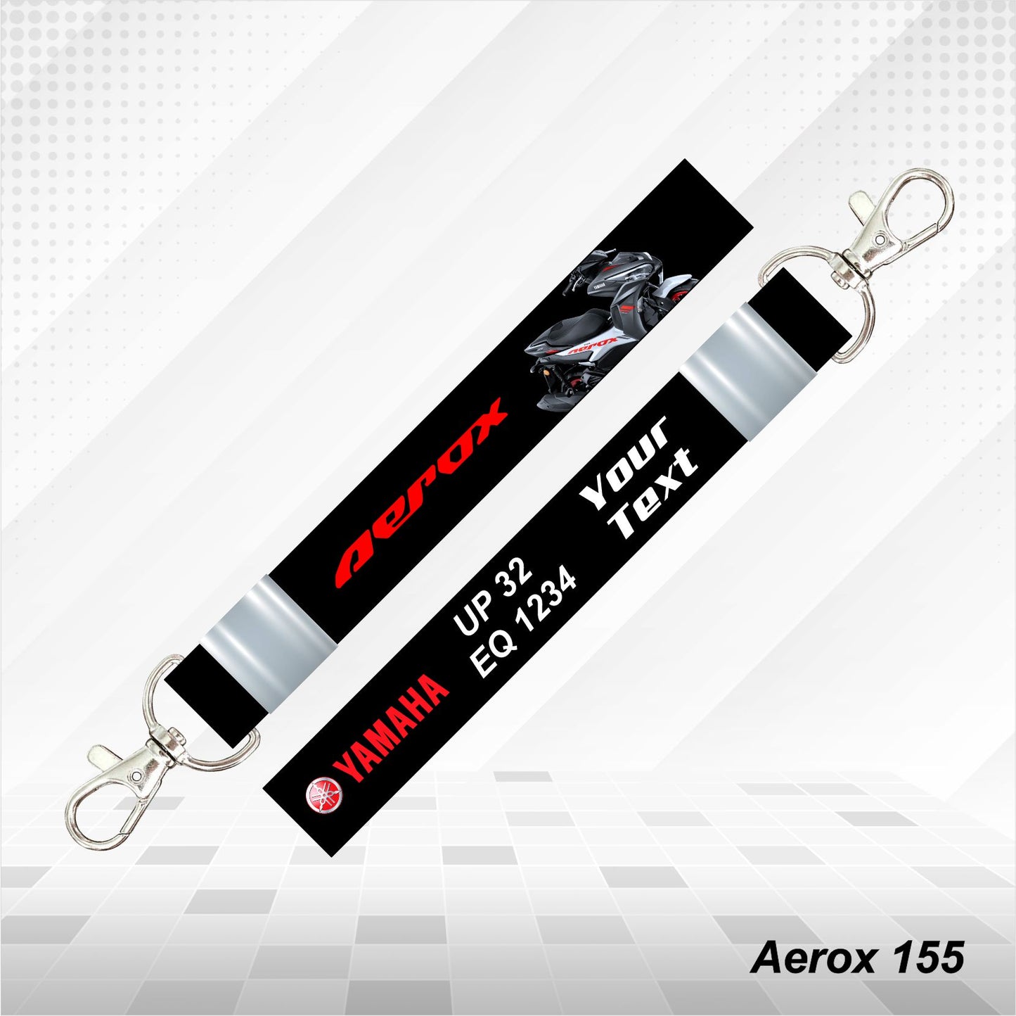 Aerox 155 - Personalized Yamaha Keychain - Wood, Acrylic, Metal Printed