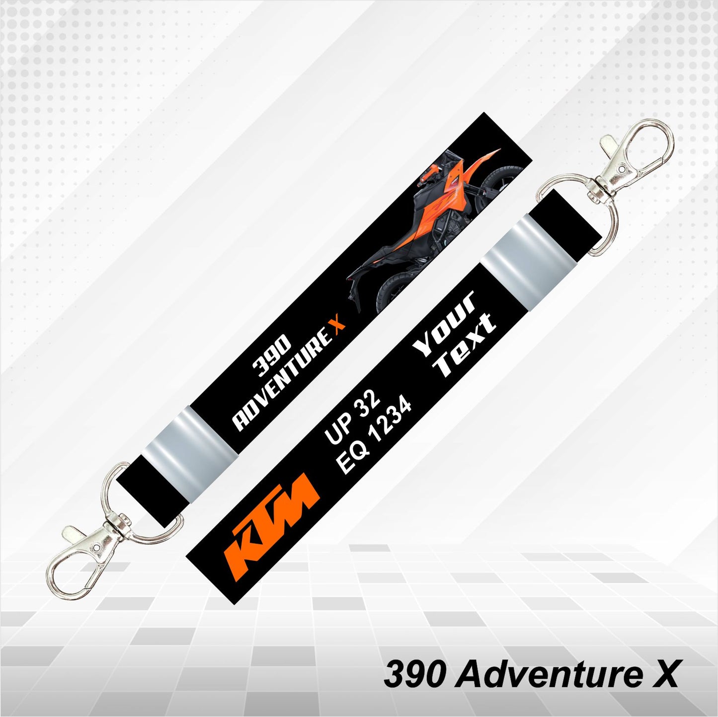 KTM 390 Adventure X - Personalized KTM Keychain - Wood, Acrylic, Metal Printed