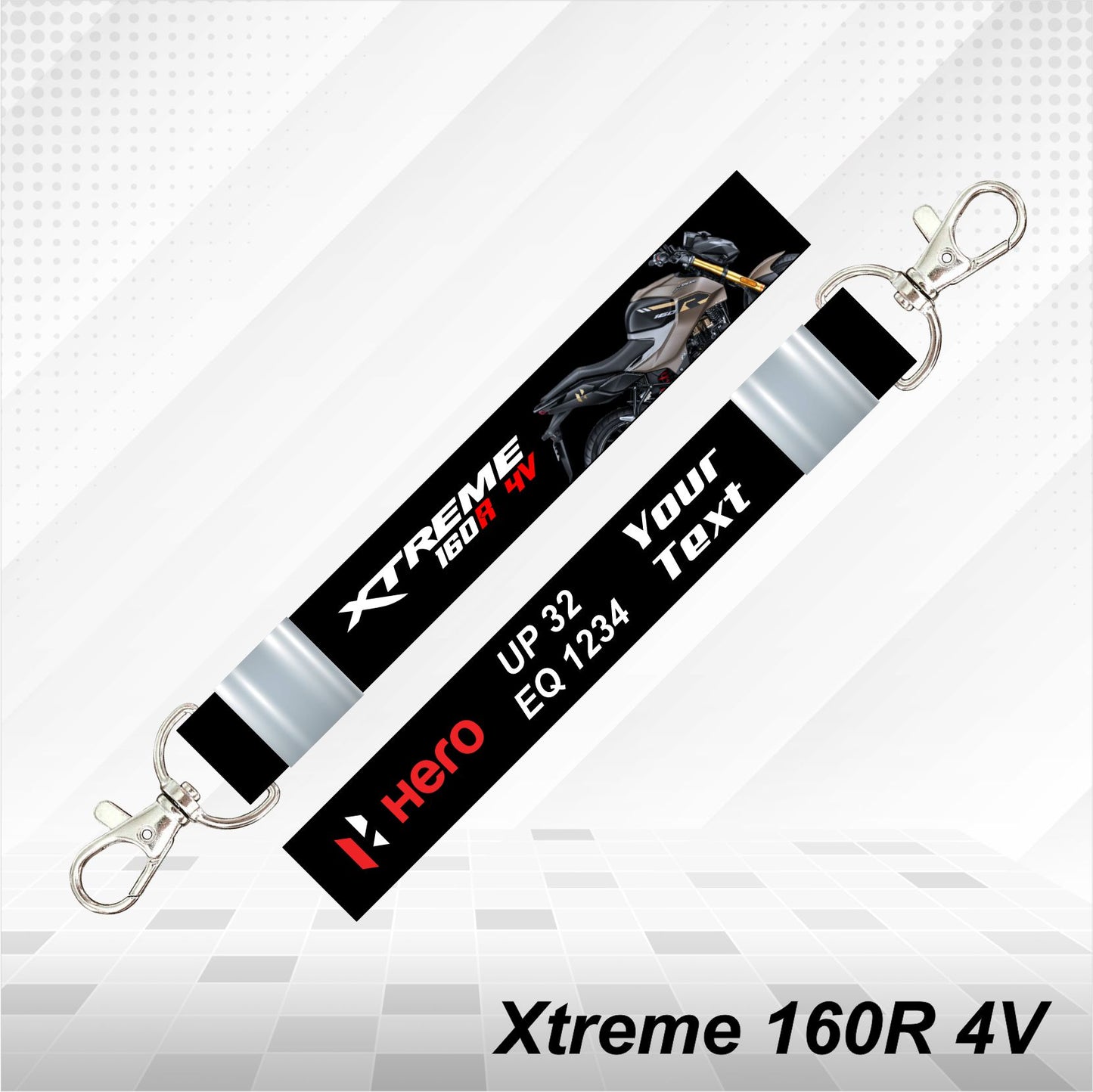 Hero Xtreme 160R 4V - Personalized Hero Keychain - Wood, Acrylic, Metal Printed