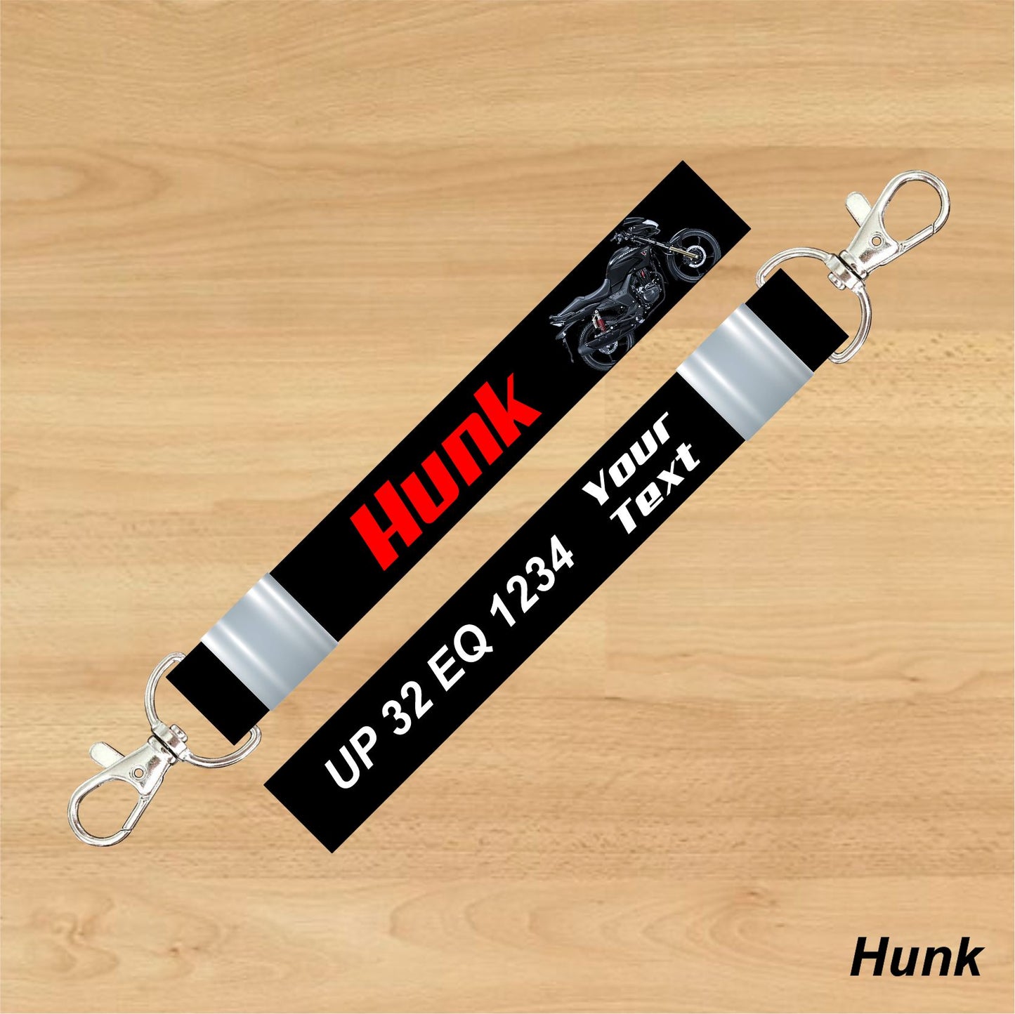 Hunk - Personalized Hero Keychain - Wood, Acrylic, Metal Printed