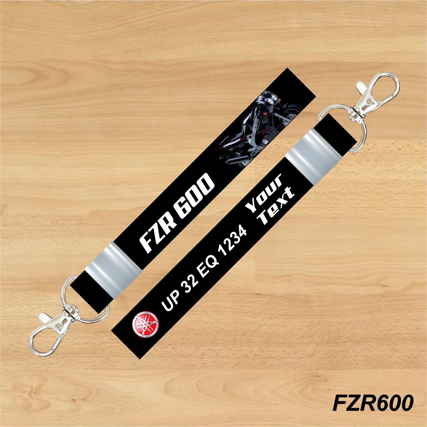 FZR 600 - Personalized Yamaha Keychain - Wood, Acrylic, Metal Printed