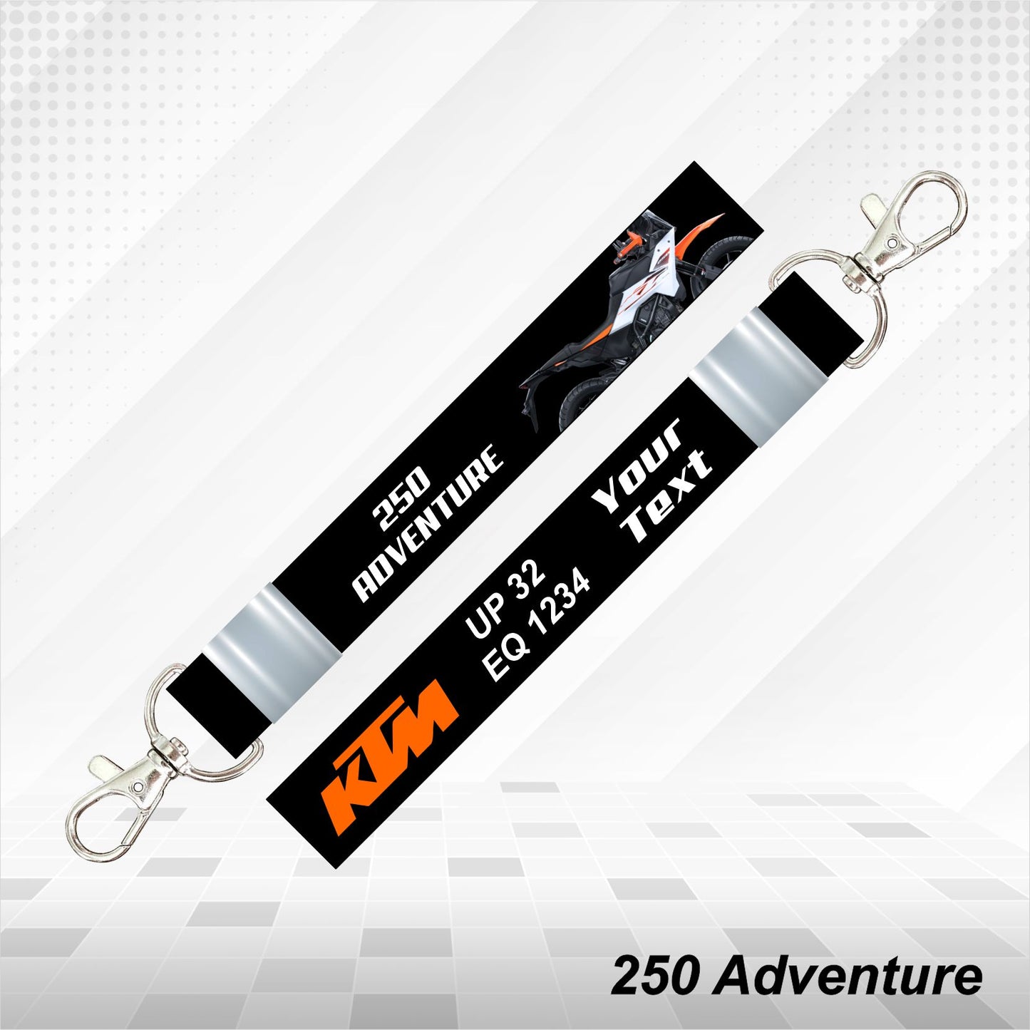 KTM 250 ADVENTURE - Personalized KTM Keychain - Wood, Acrylic, Metal Printed