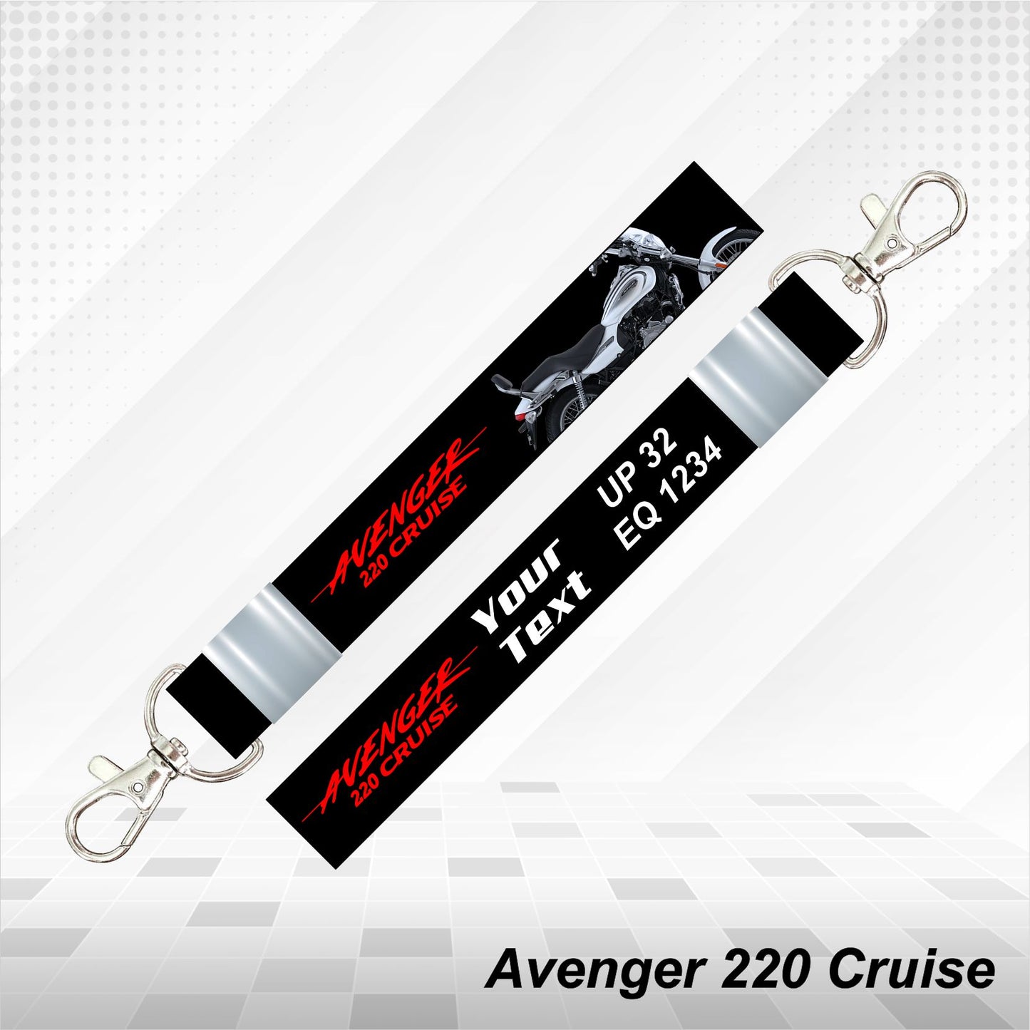 Avenger 220 Cruise - Personalized Bajaj Keychain - Wood, Acrylic, Metal Printed