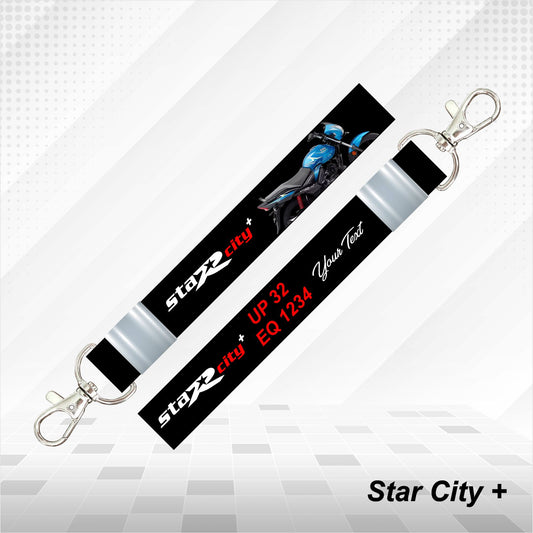Star City Plus - Personalized Keychain - Wood, Acrylic, Metal Printed