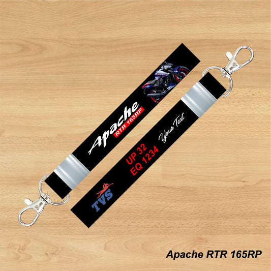 Apache RTR 165RP - Personalized TVS Keychain - Wood, Acrylic, Metal Printed