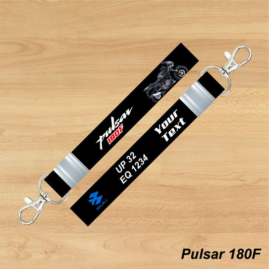 Pulsar 180F - Personalized Bajaj Keychain - Wood, Acrylic, Metal Printed