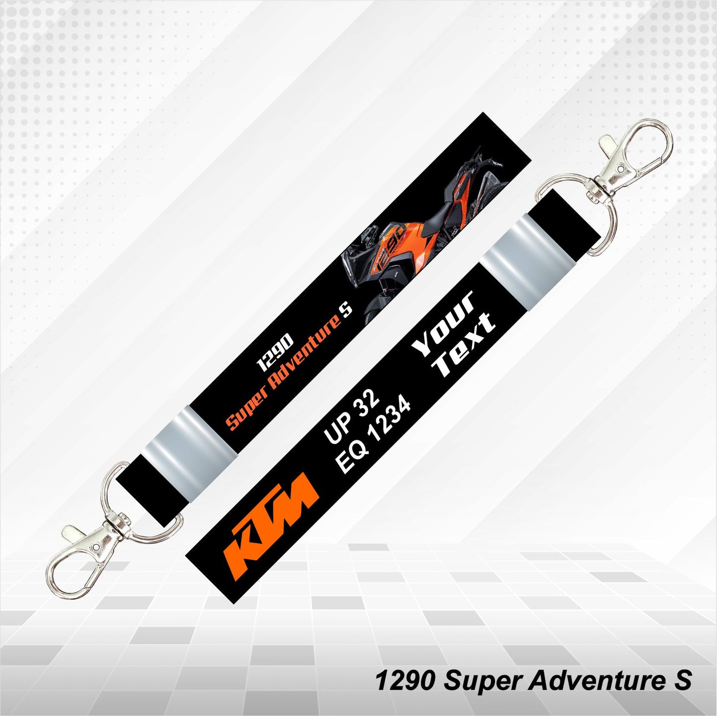 KTM 1290 SUPER ADVENTURE S - Personalized KTM Keychain - Wood, Acrylic, Metal Printed
