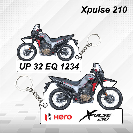 Hero XPULSE 210 - Personalized Hero Keychain - Wood, Acrylic, Metal Printed