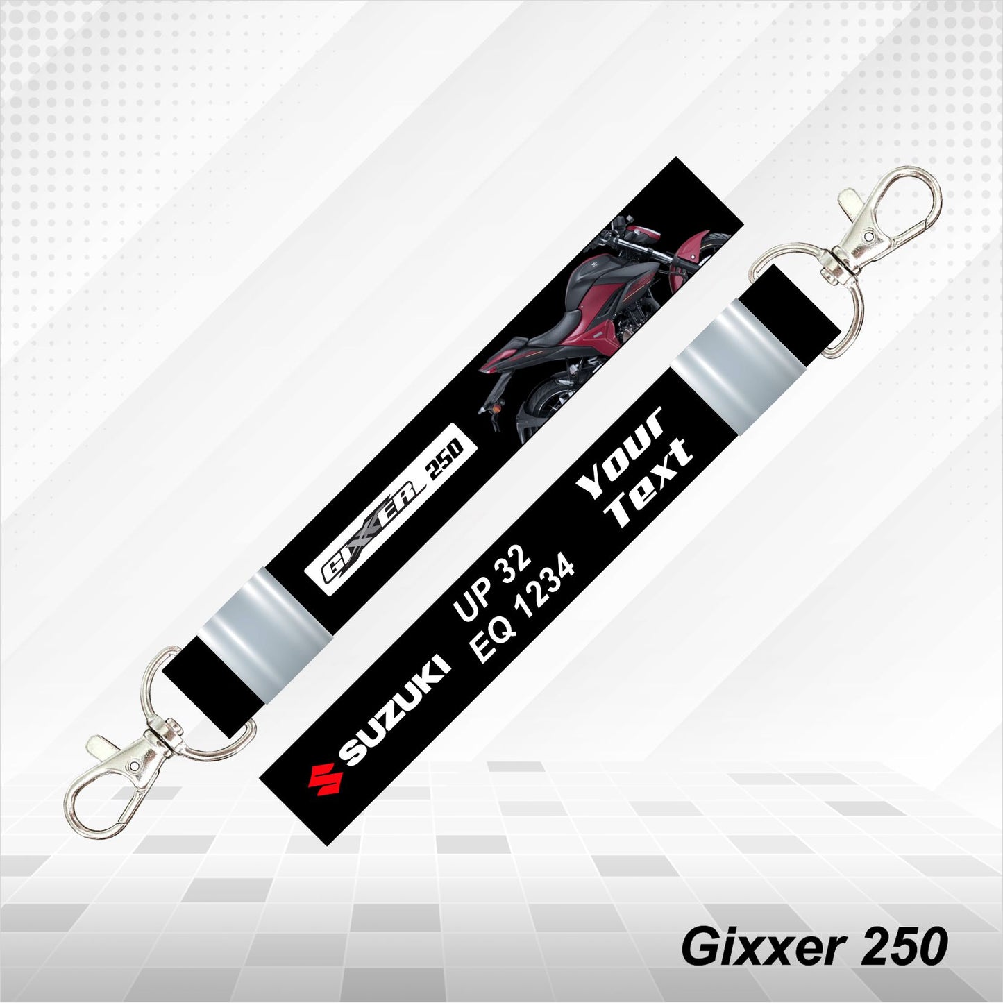 Gixxer 250 - Personalized Suzuki Keychain - Wood, Acrylic, Metal Printed