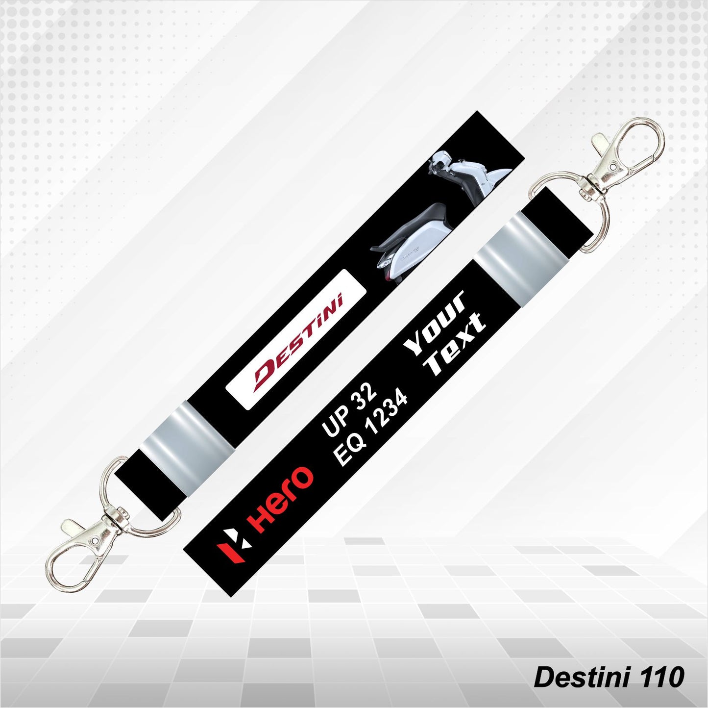 Destini 110 - Personalized Hero Keychain - Wood, Acrylic, Metal Printed