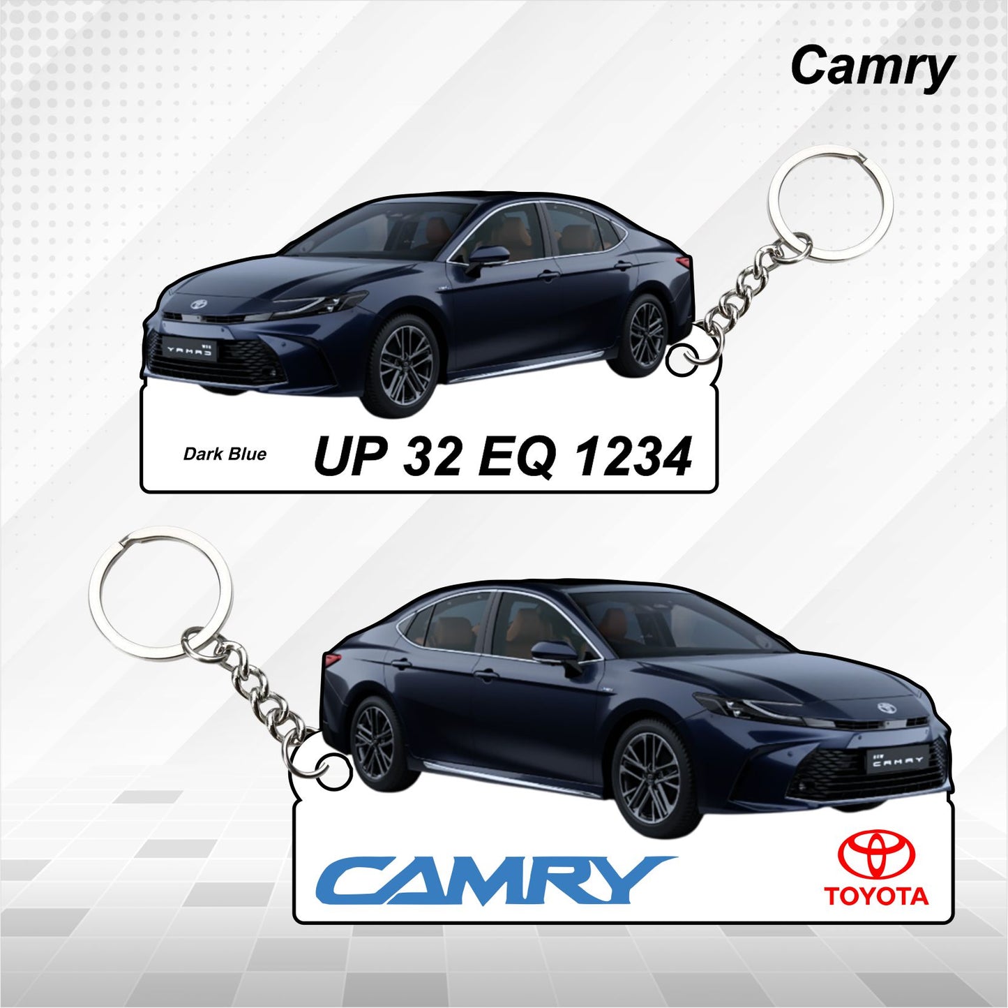 Camry - Personalized Toyota Keychain - Wood, Acrylic, Metal Printed