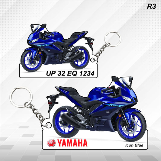 R3 - Personalized Yamaha Keychain - Wood, Acrylic, Metal Printed