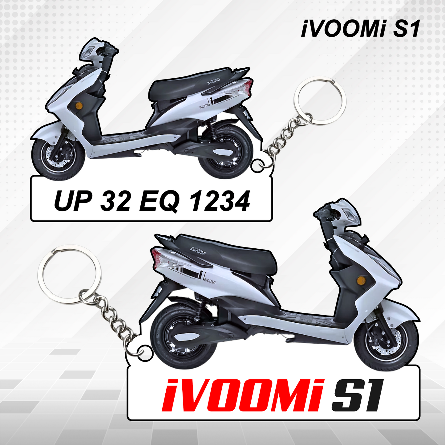 iVOOMi Scooters - All Models - Personalized iVOOMi Printed Keychain