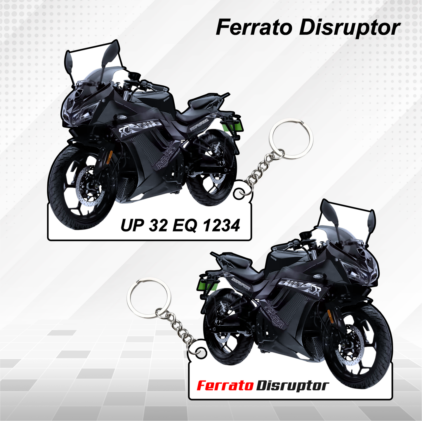 Ferrato Bikes - All Models - Personalized Ferrato Printed Keychain