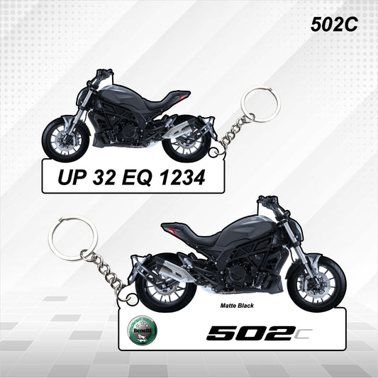 502C - Personalized Benelli Keychain - Wood, Acrylic, Metal Printed