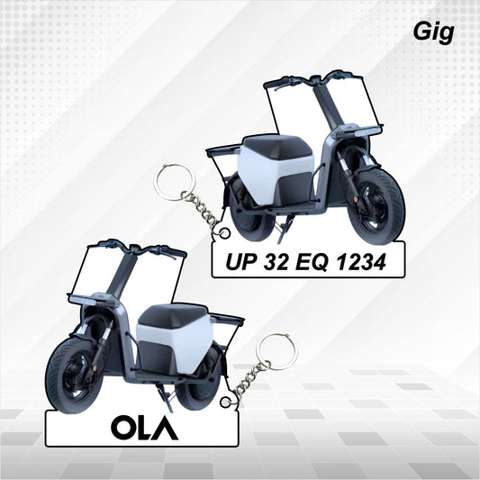 OLA Gig - Personalized Keychain - Wood, Acrylic, Metal Printed