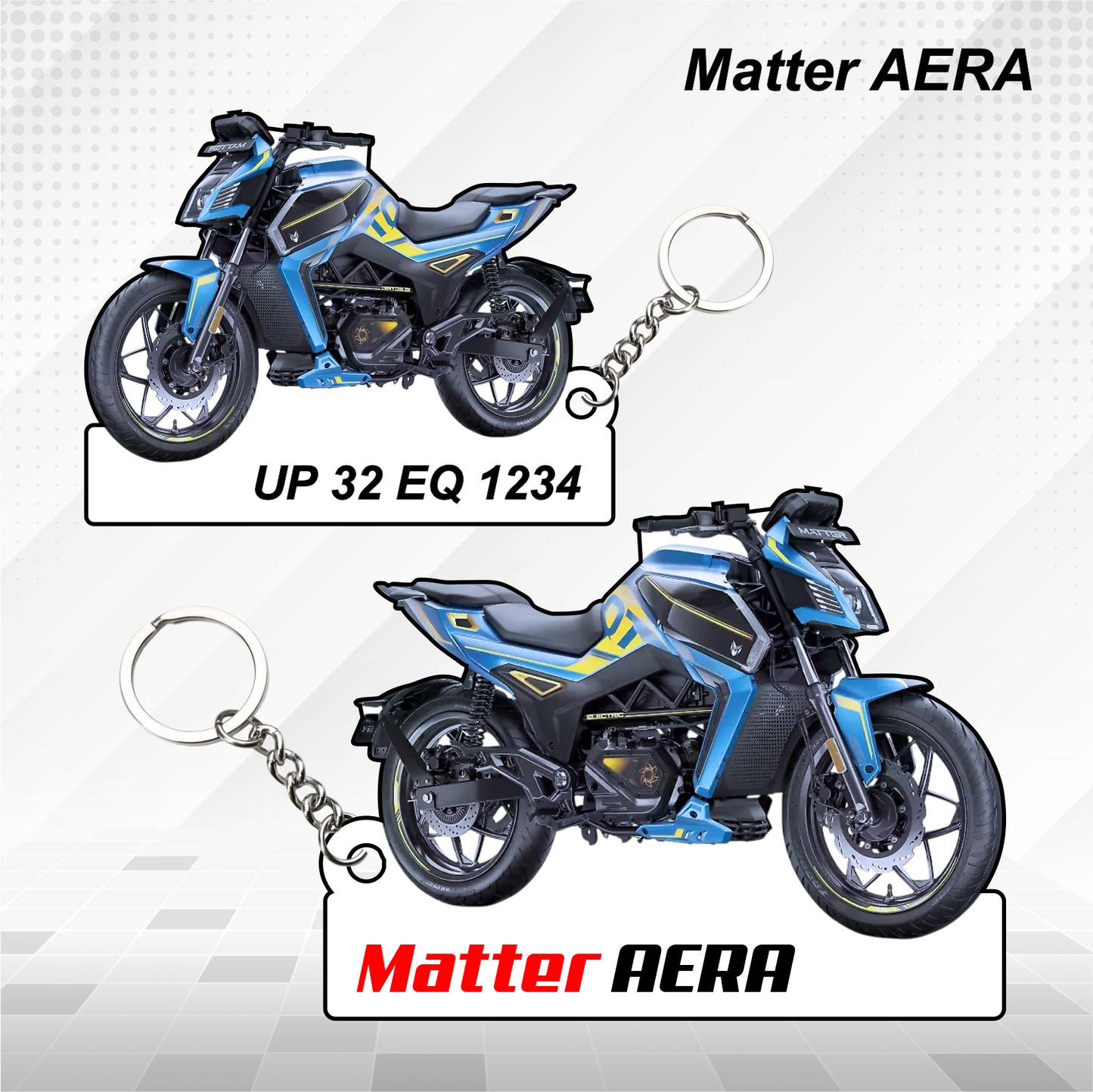 Matter Bikes - All Models - Personalized Matter Printed Keychain