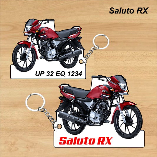 Saluto RX - Personalized Yamaha Keychain - Wood, Acrylic, Metal Printed