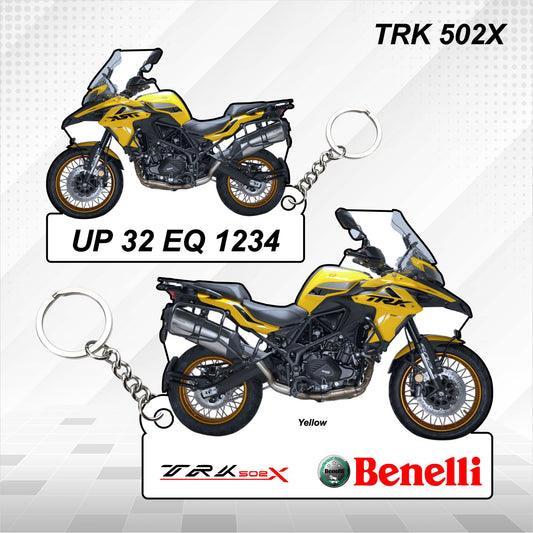 TRK 502X - Personalized Benelli Keychain - Wood, Acrylic, Metal Printed, Lanyard