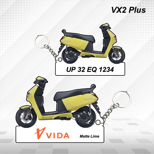 VIDA VX2 Plus - Personalized Hero Keychain - Wood, Acrylic, Metal Printed