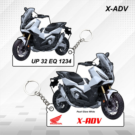X-ADV - Personalized Honda Keychain - Wood, Acrylic, Metal Printed