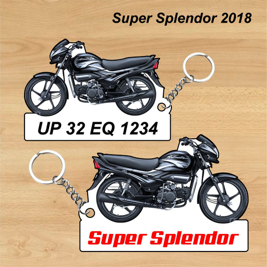 Super Splendor 2018 - Personalized Hero Keychain - Wood, Acrylic, Metal Printed