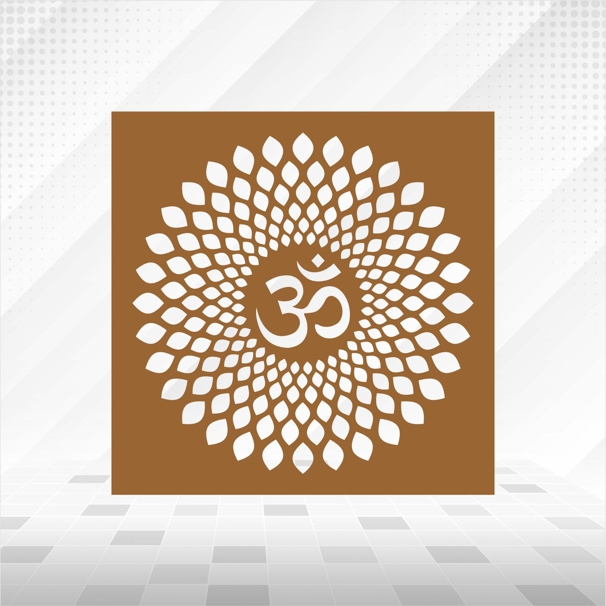 Om Petal Mandala CNC Jaali Panel