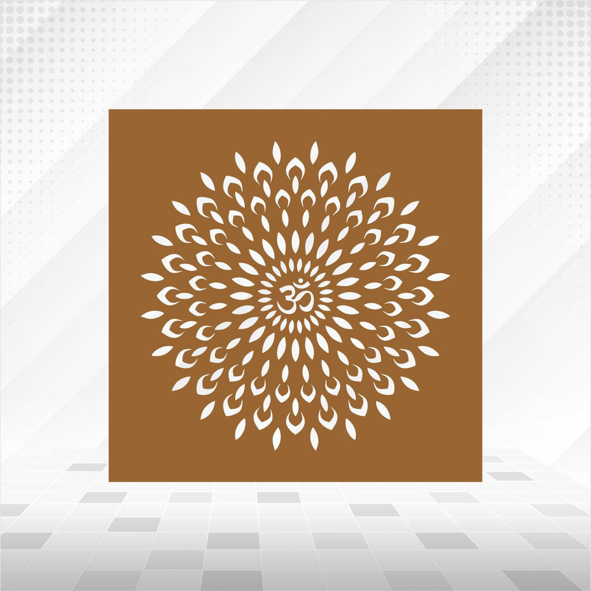 Om Starburst Mandala CNC Jaali Panel