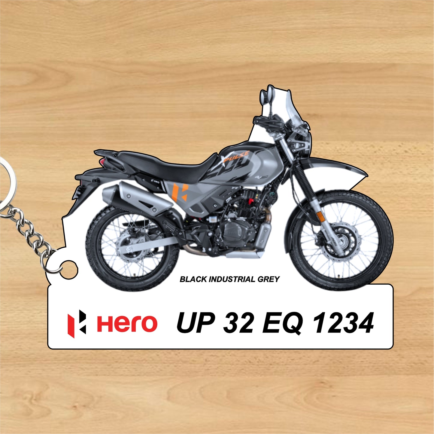 Hero XPULSE 200 4V - Personalized Hero Keychain - Wood, Acrylic, Metal Printed