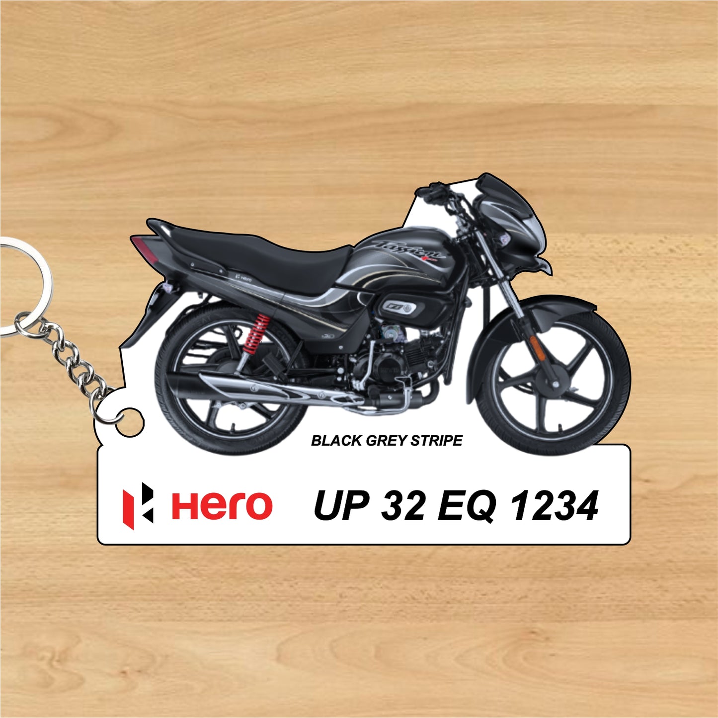 Hero Passion+ - Personalized Hero Keychain - Wood, Acrylic, Metal Printed