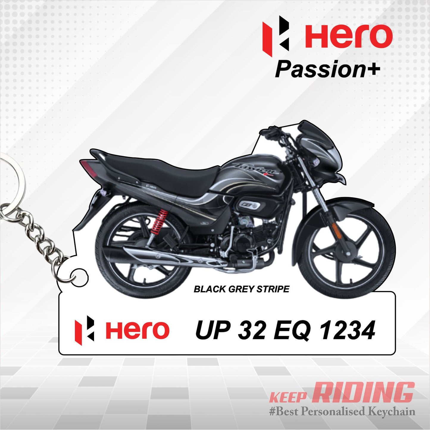 Hero Passion+ - Personalized Hero Keychain - Wood, Acrylic, Metal Printed
