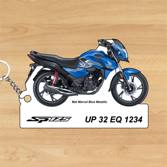 SP 125 OBD2B - Personalized Honda Keychain - Wood, Acrylic, Metal Printed