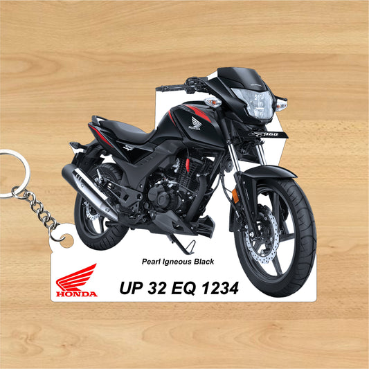SP 160 - OBD2B - Personalized Honda Keychain - Wood, Acrylic, Metal Printed