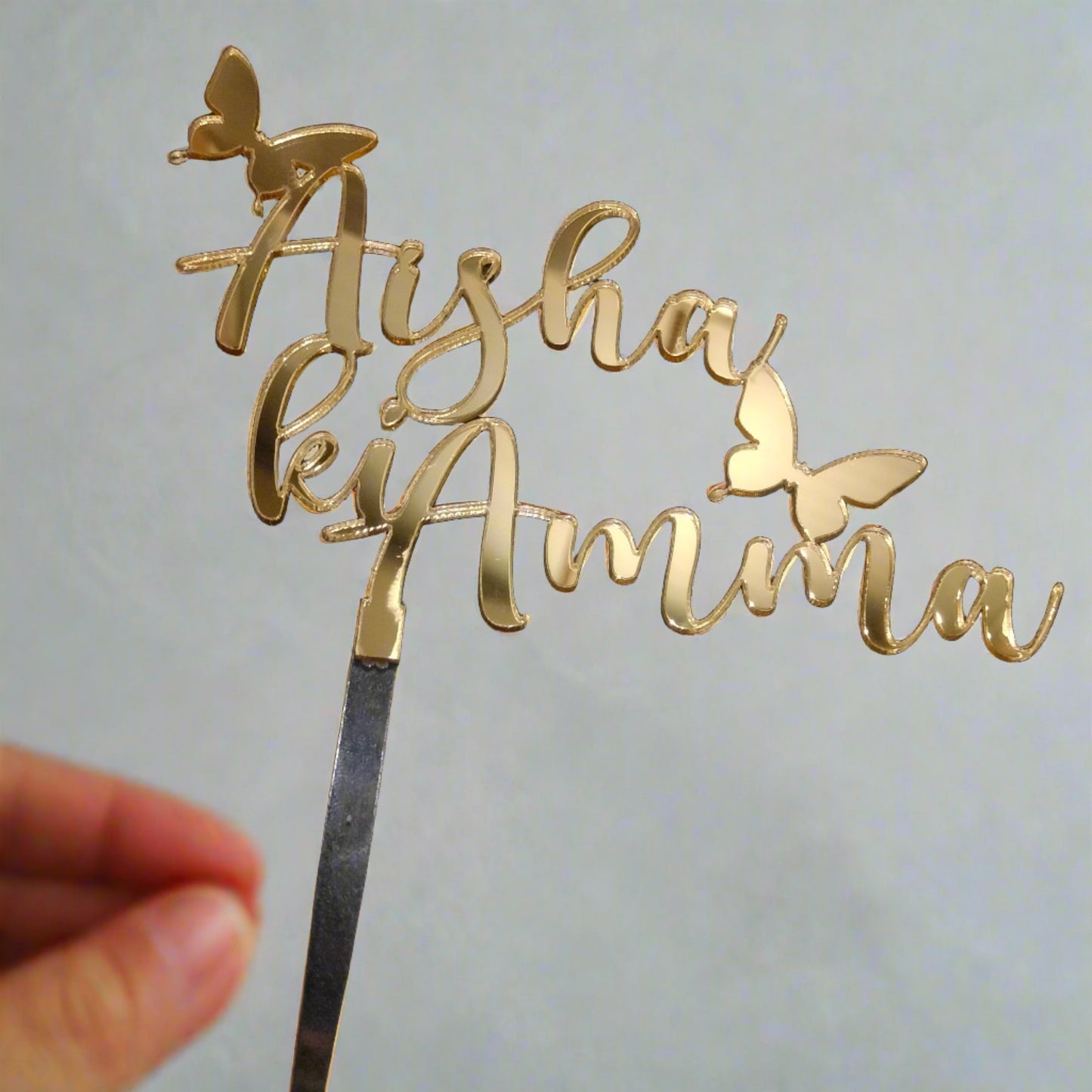 Customized "Name" ki Amma Acrylic Cake Topper - Birthday Cake Topper