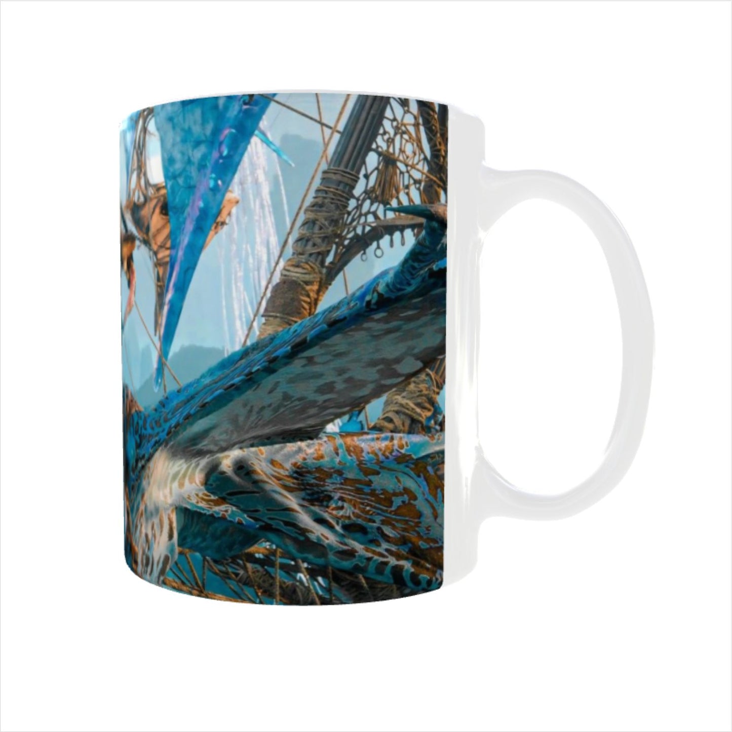 Avatar Rise of Pandora Warrior Printed Ceramic Mug + Keychain Combo