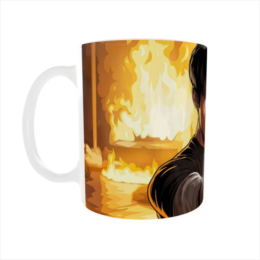 Stranger Things Eleven Power Awakening Printed Ceramic Mug + Keychain Combo