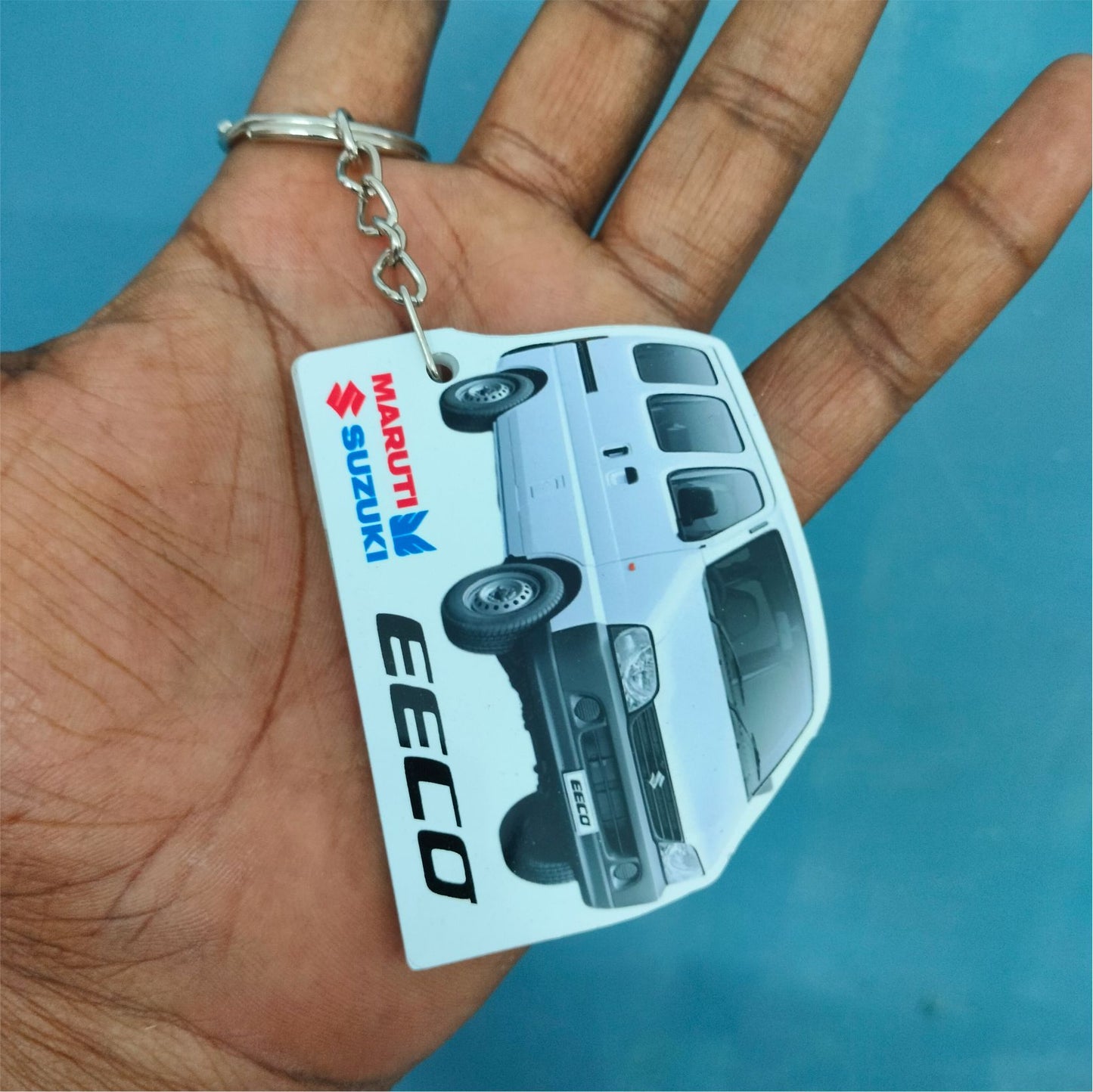 Eeco - Personalized Maruti Suzuki Keychain - Wood, Acrylic, Metal Printed