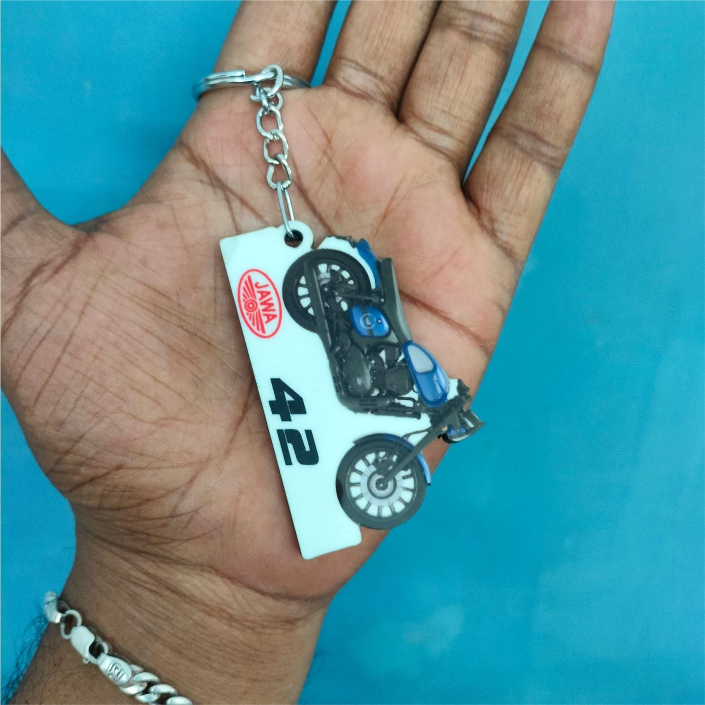 Jawa 42 - Personalized Jawa Keychain - Wood, Acrylic, Metal Printed
