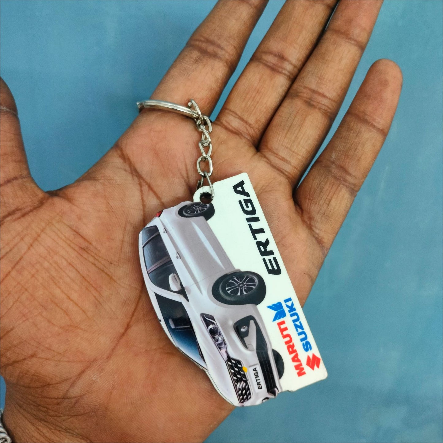 Ertiga - Personalized Maruti Suzuki Keychain - Wood, Acrylic, Metal Printed