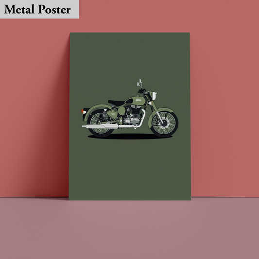 Metal Poster - Bikes -Royal Enfield Classic 350