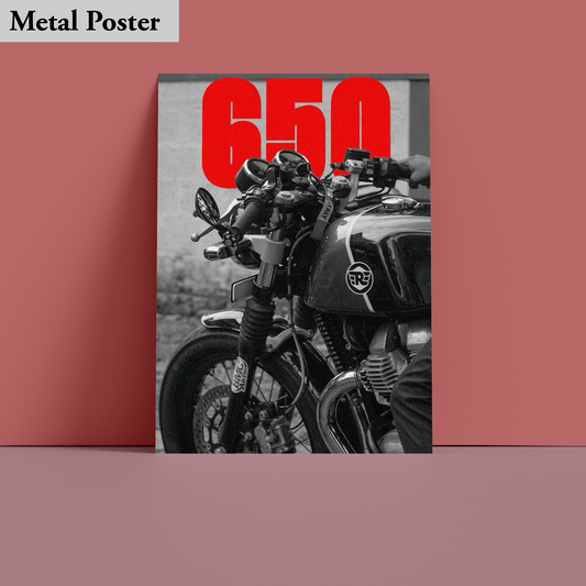 Metal Poster - Bikes -Royal Enfield Continental GT 650