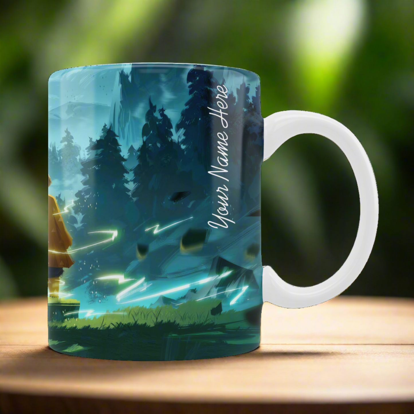 Zenitsu Agatsuma Demon Slayer Mug + Keychain Set - Anime Collection