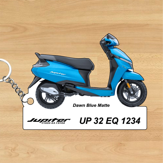 TVS Jupiter - Personalized TVS Keychain - Wood, Acrylic, Metal Printed