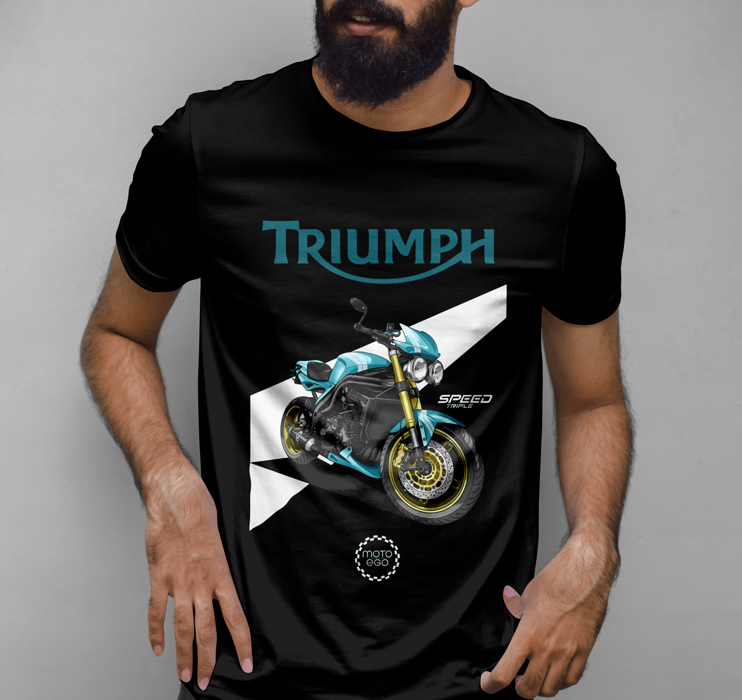 Triumph 2007 Speed Triple Graphic Printed T-shirt