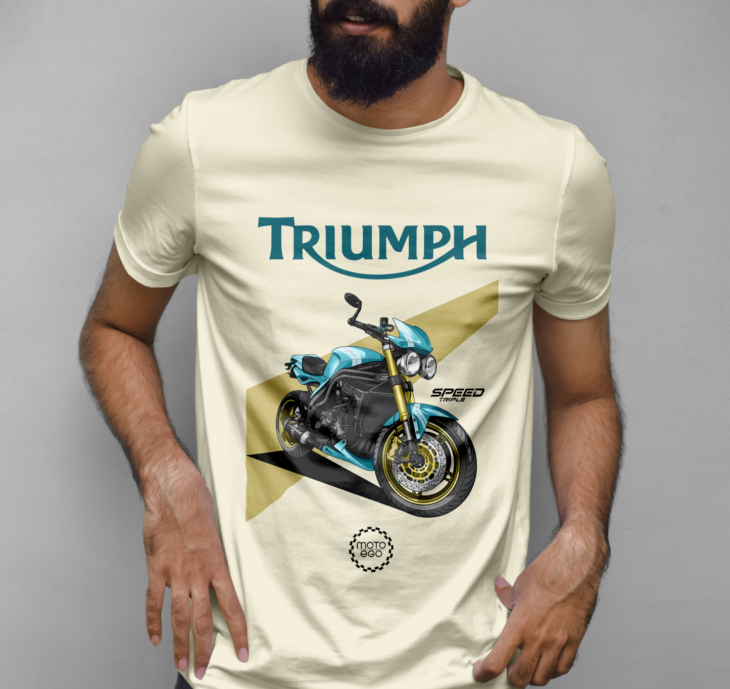 Triumph 2007 Speed Triple Graphic Printed T-shirt