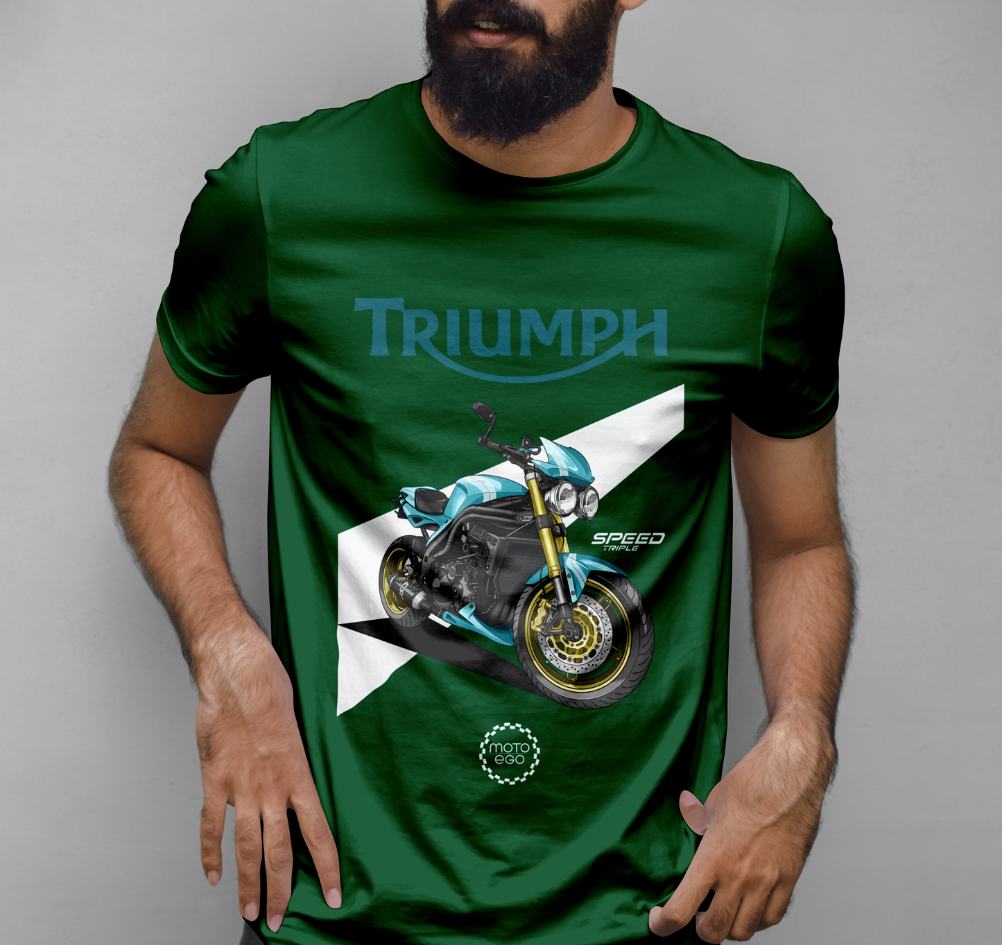 Triumph 2007 Speed Triple Graphic Printed T-shirt