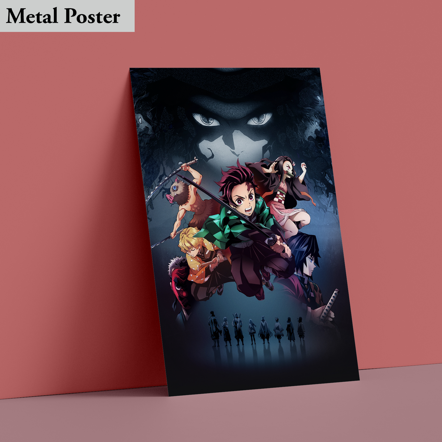 Metal Poster - Anime- Demon Slayer