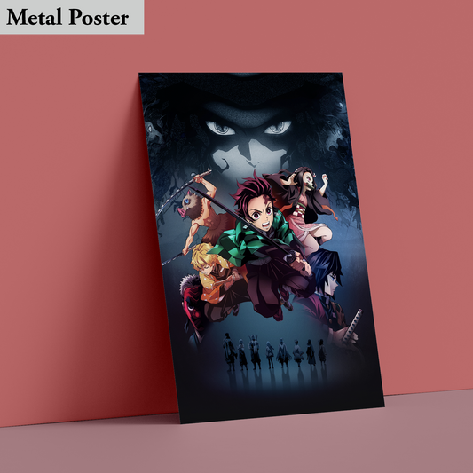 Metal Poster - Anime- Demon Slayer