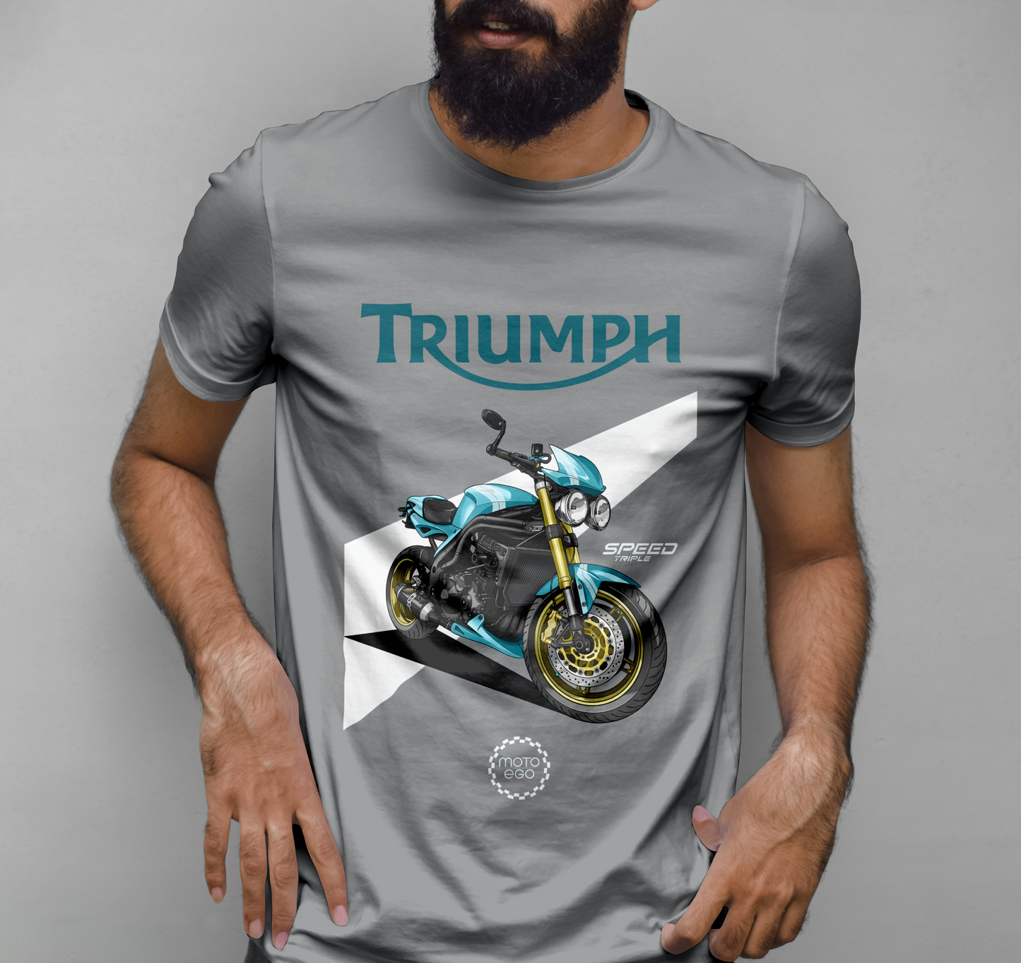 Triumph 2007 Speed Triple Graphic Printed T-shirt